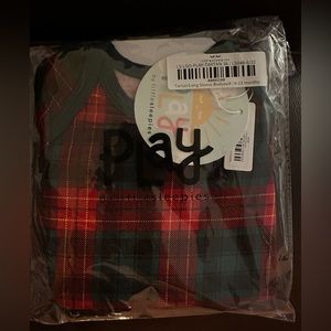 Little sleepies Tartan long sleeve bodysuit